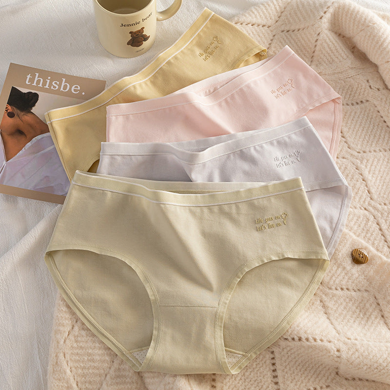 50 PCs High Quality Cotton Women's Underwear Breathable Traceless