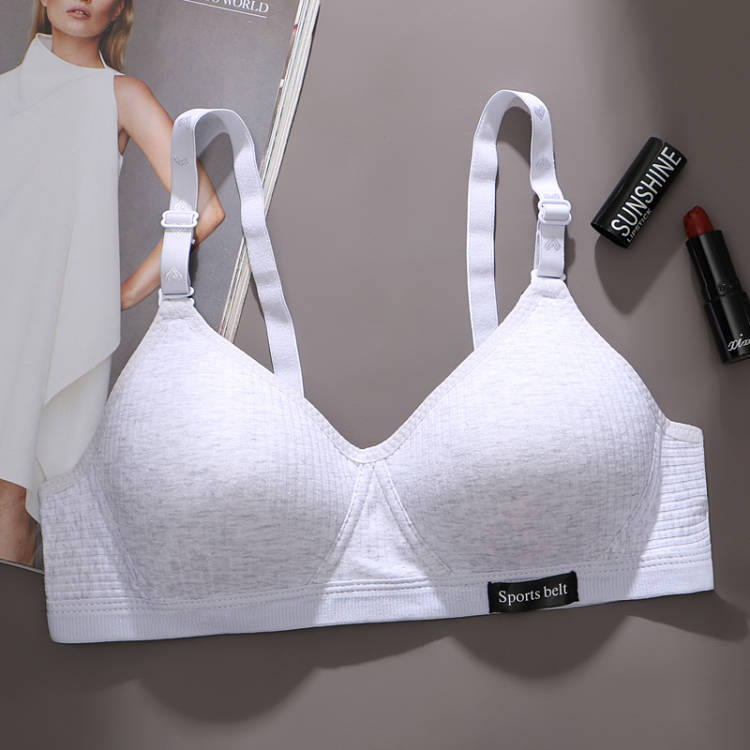 Pure Cotton Girl Comfortable Seamless Underwear Without Steel Ring