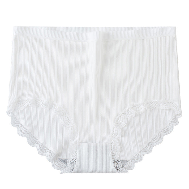 Women's High-waisted Panties Honeycomb Antibacterial Crotch Underwear Women's Cotton