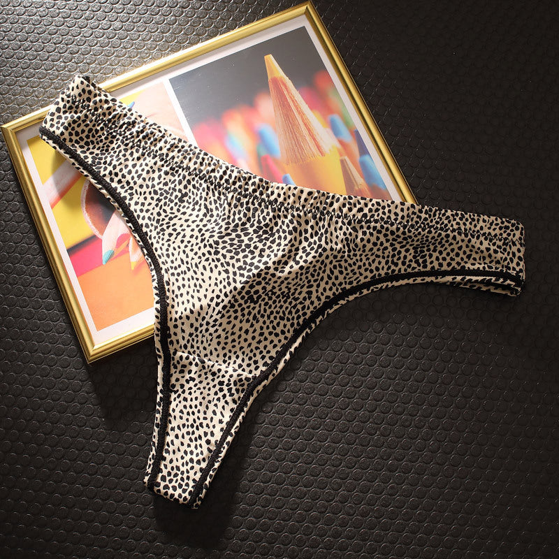 Leopard Print European And American Style Thong Sexy Seamless