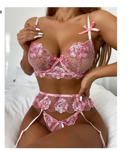 Romantic Sexy Temptation Print Perspective Fun Three Piece Suit