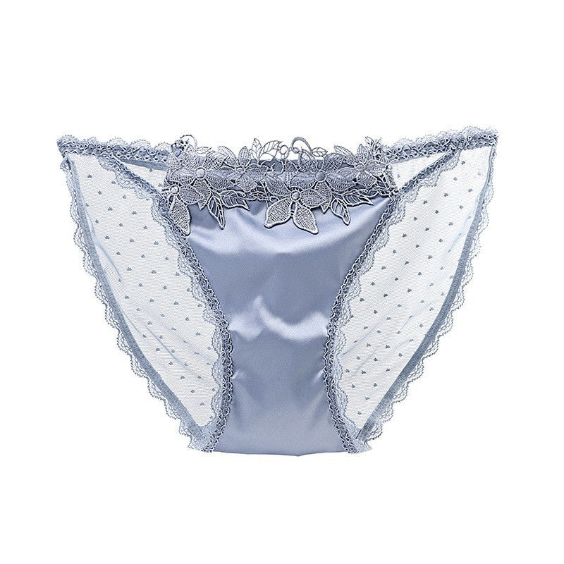 European And American Underwear Women's Mesh See-through Low Waist