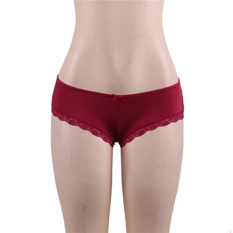 Sexy Lace Edge Briefs In Europe And America