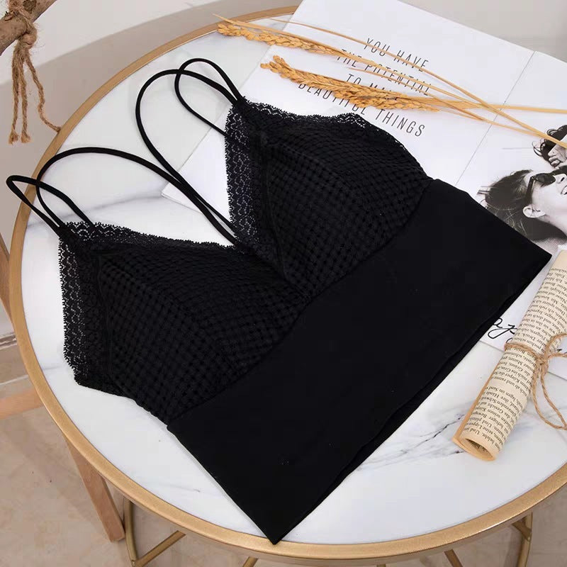 Ice silk beauty back strap underwear