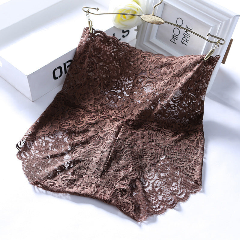 High waist sexy transparent briefs