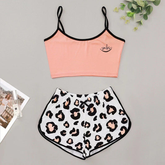 Thin Sleeveless Vest Camisole Top Shorts