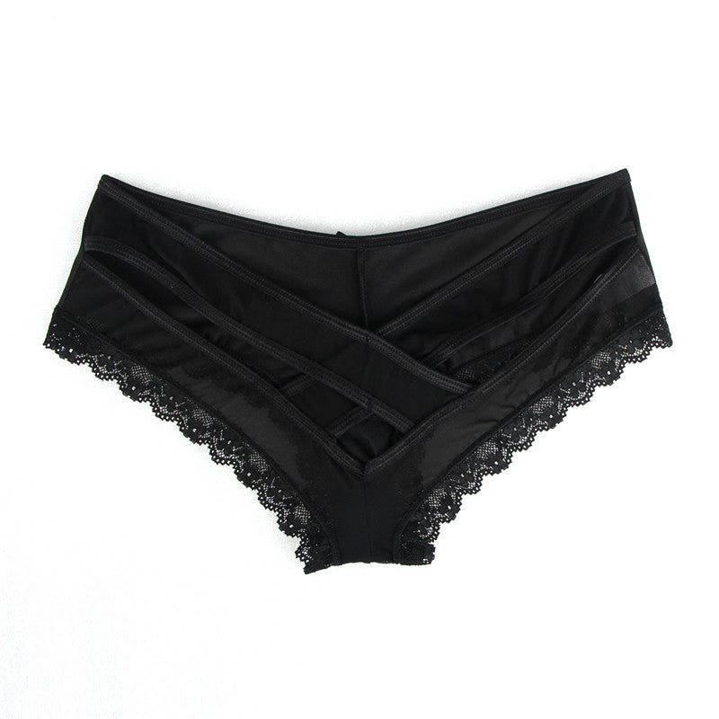 Sexy Lace Edge Briefs In Europe And America