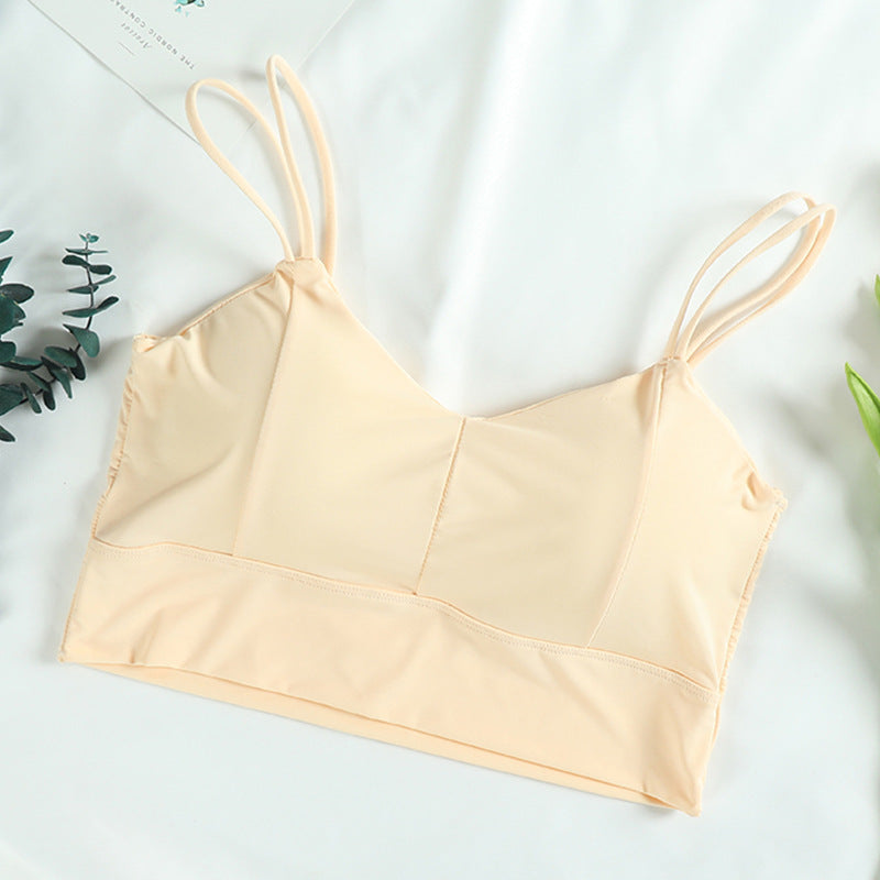 Ice silk beauty back strap underwear