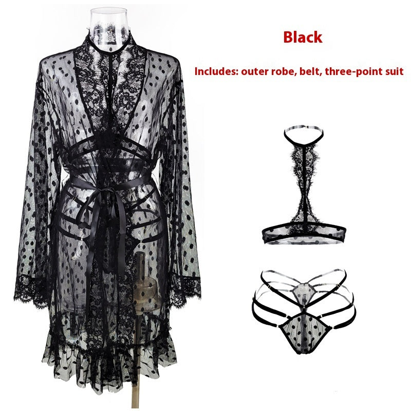 Women's Fashion Personalized Lace Pajamas Suit