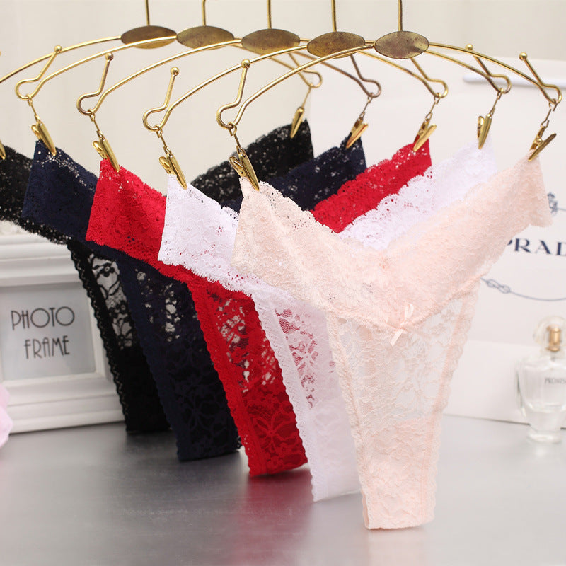 Non-marking Low-rise Transparent Ladies Thong