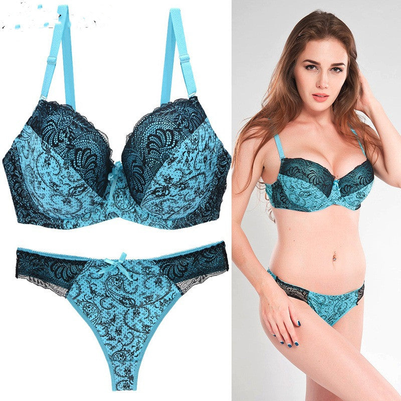 Lace print color matching suit