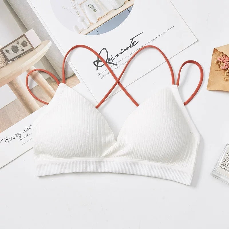 Gathered Tube Top Thin Girl Triangle Underwear