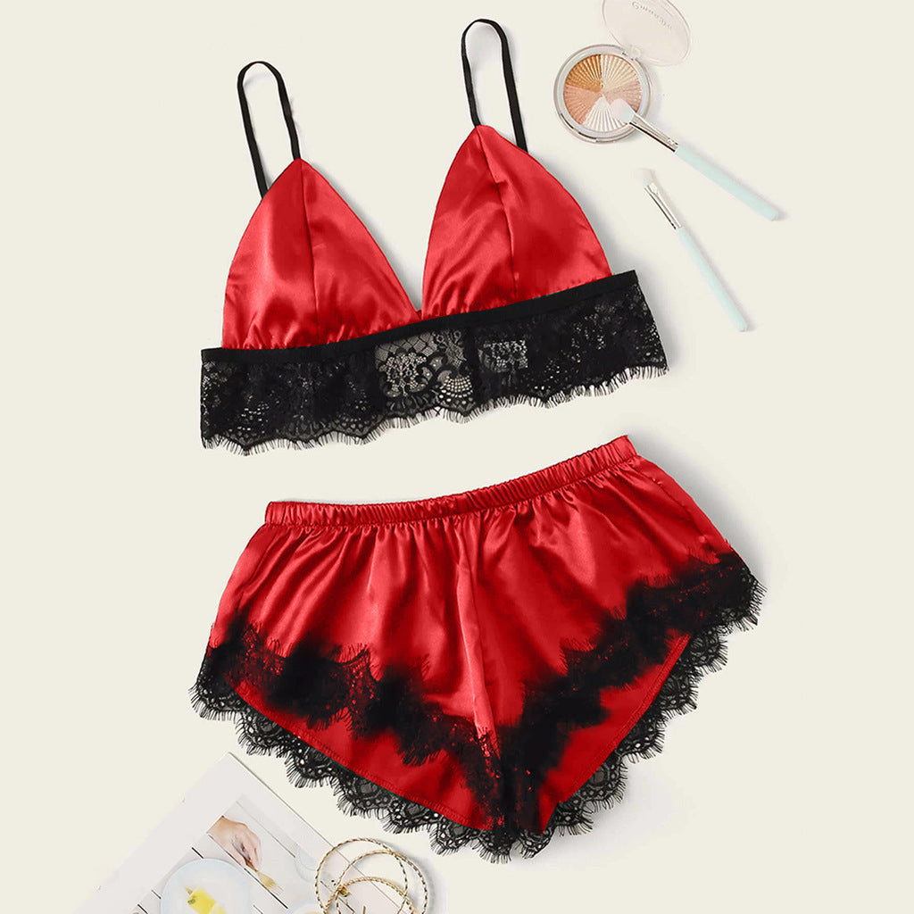 Pajamas Artificial Silk Home Wear Women's Underwear Nightdress