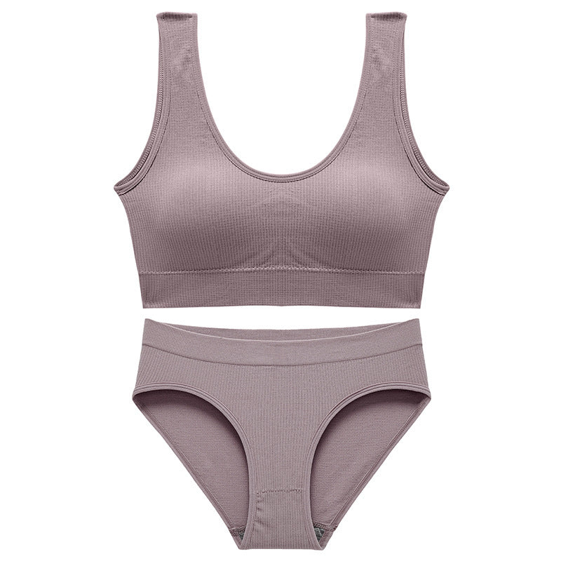 Girls' Large Size Underwear Vest Suit Without Taking Off Sleep Bra