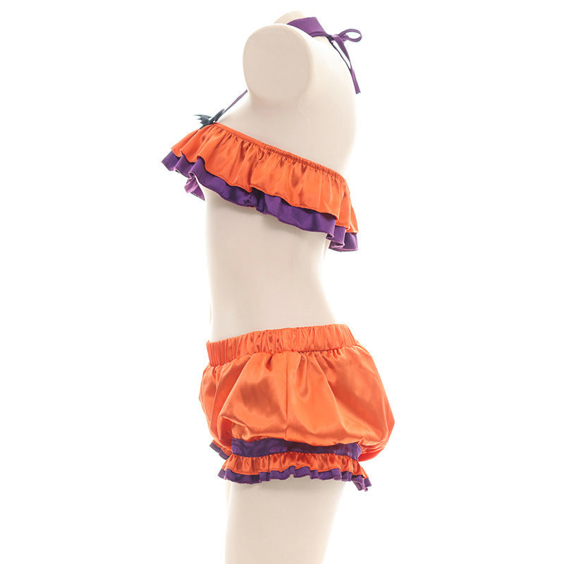 European And American Style Pumpkin Bikini Pajamas