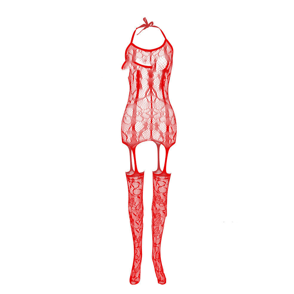 Explosive Underwear Bowknot Sling File Siamese Stockings