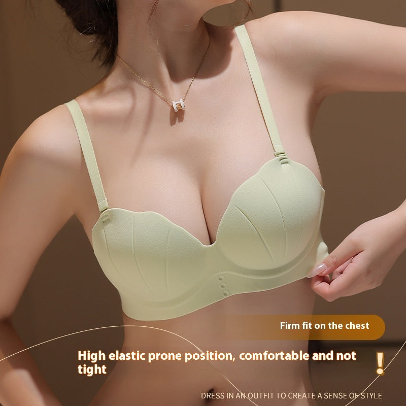 Glossy Shell Palm Cup Seamless Underwear For Women