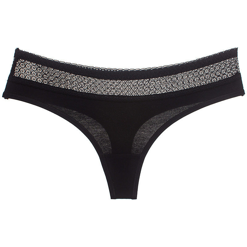 Lace waist low waist women's briefs