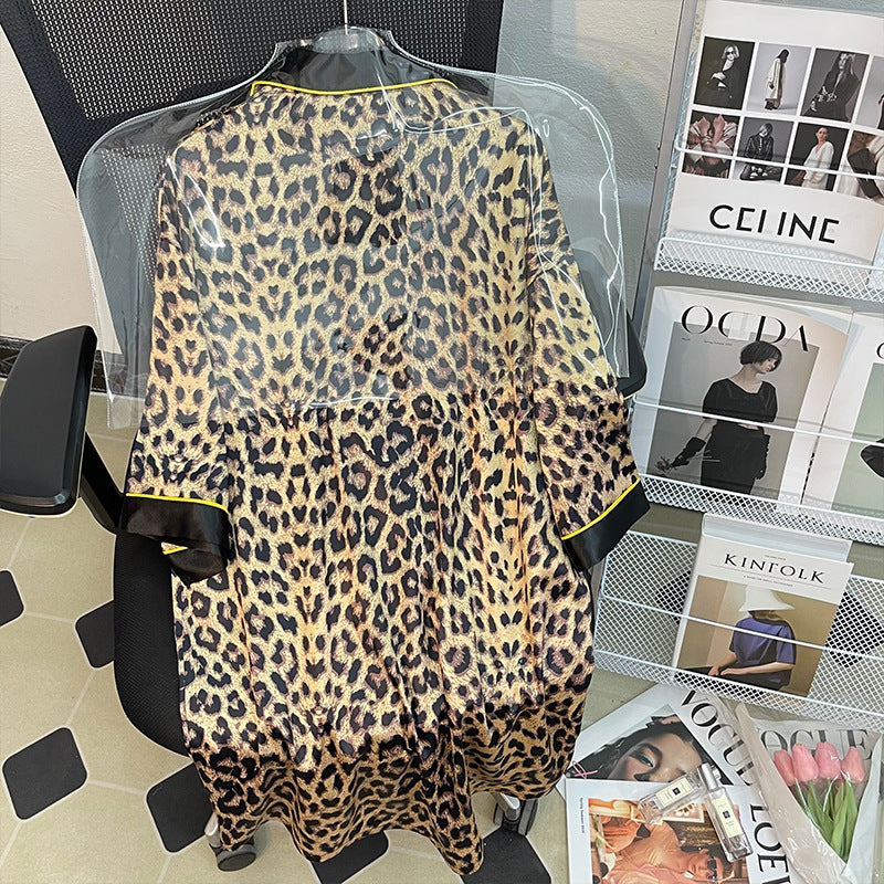 Summer Wild Leopard Print Women's Pajamas