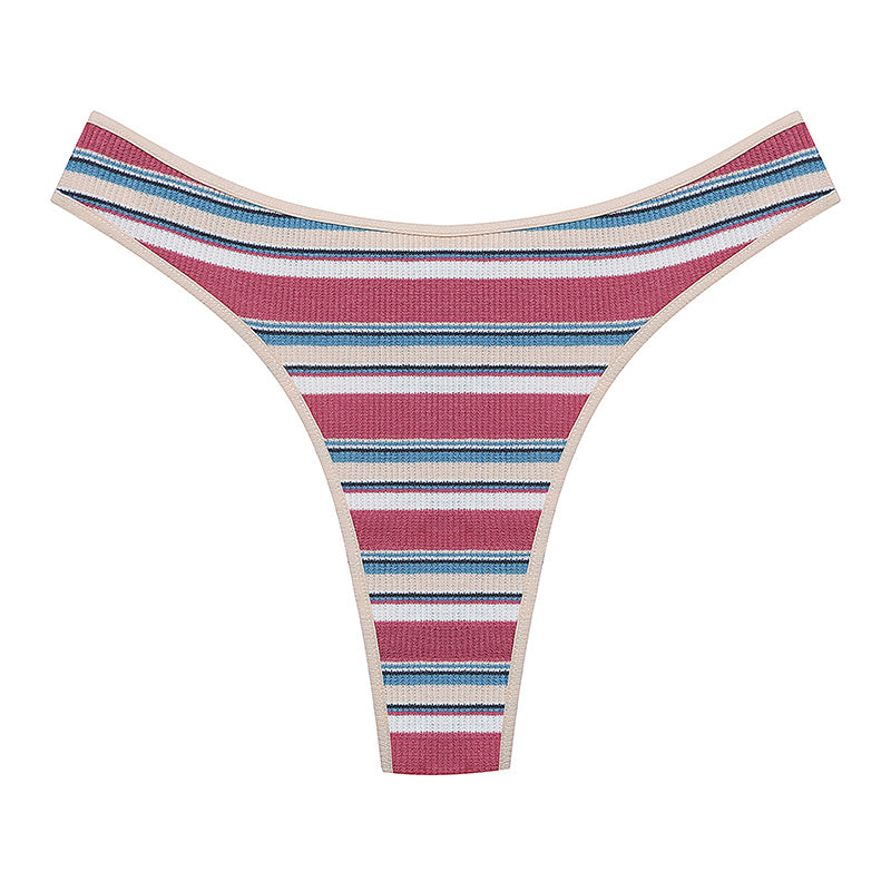 Contrast Color Stitching  Pants Cotton Summer Comfort Briefs