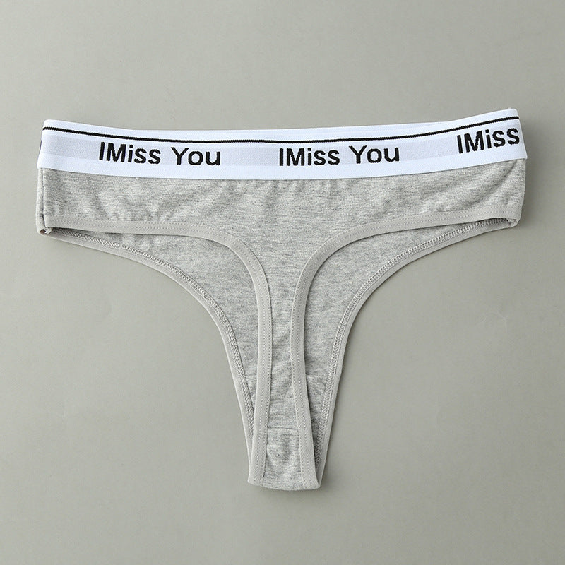 Thong Women's Cotton Seamless Low-rise Women's T Pants Sexy