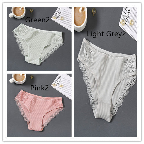 Pure Color Comfortable Plus Size Ladies Soft Underwear