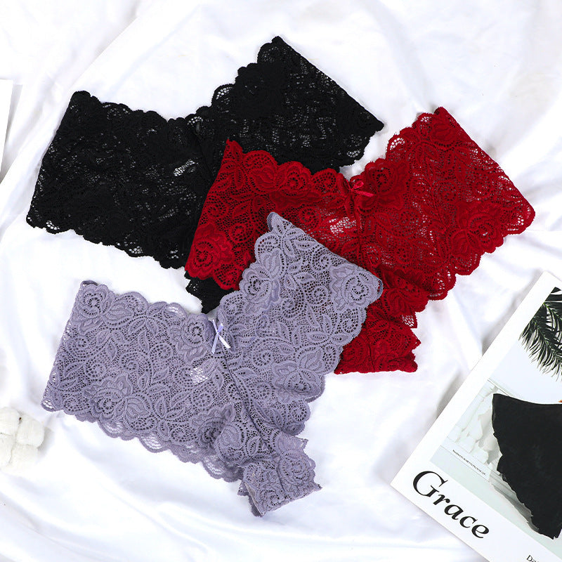 Lace Traceless Sheer Hollow Underwear