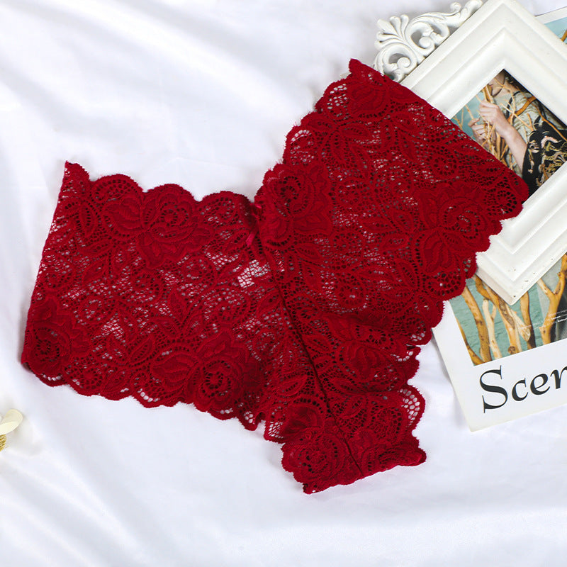 Lace Traceless Sheer Hollow Underwear