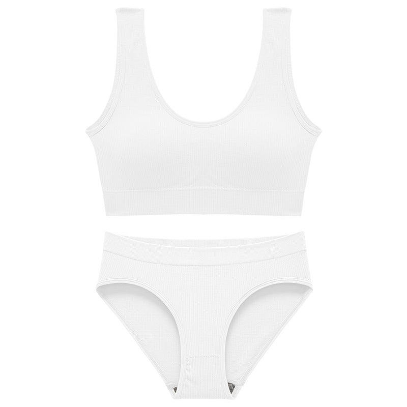 Girls' Large Size Underwear Vest Suit Without Taking Off Sleep Bra