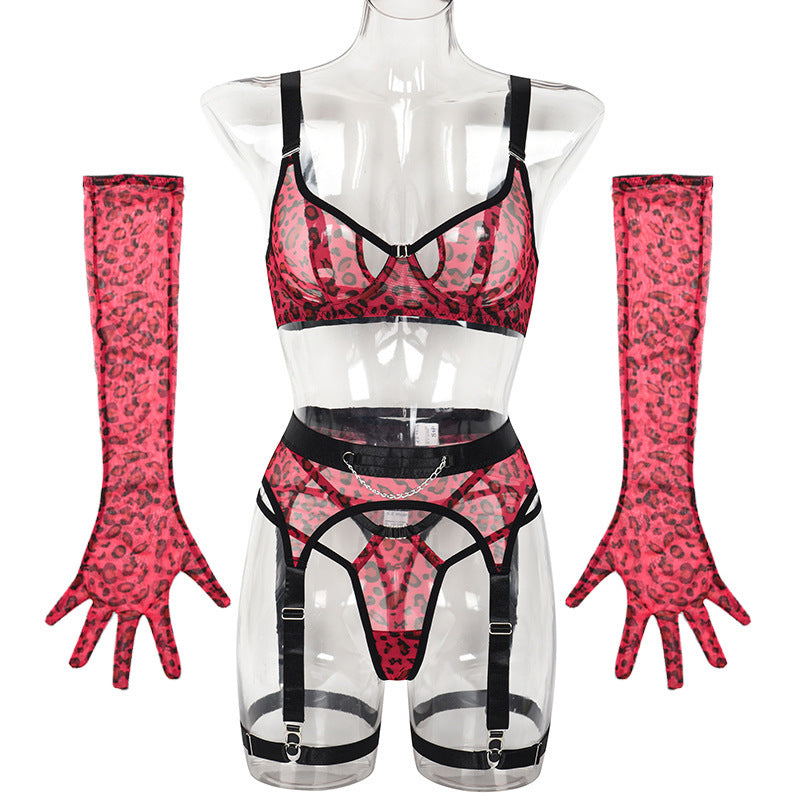 Mesh Hollow Underwear Five-piece Set