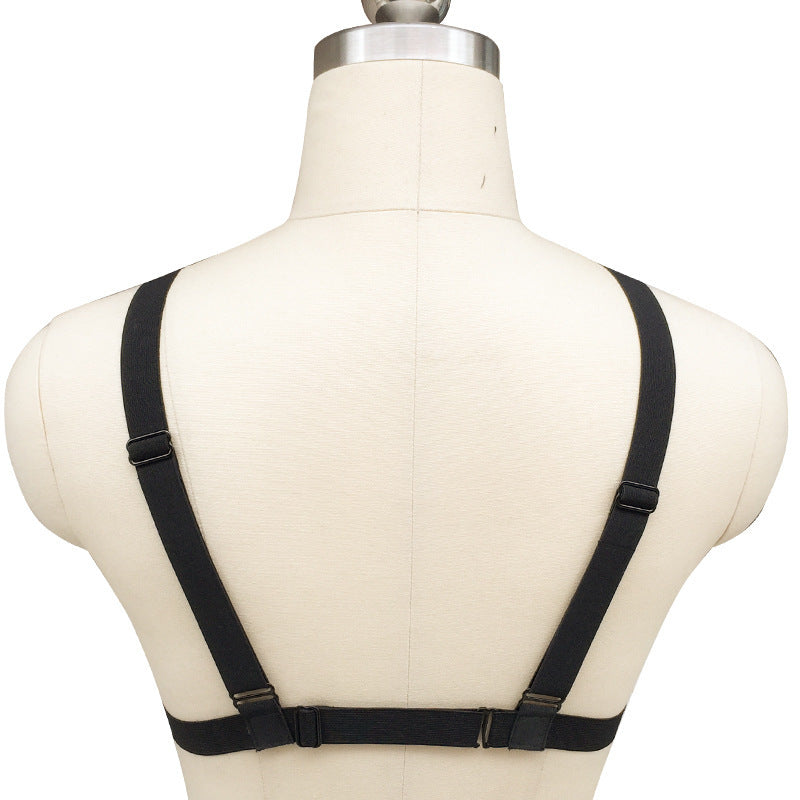 Pentagram Straps Lingerie Hollow Cross Rivets Beautiful Back