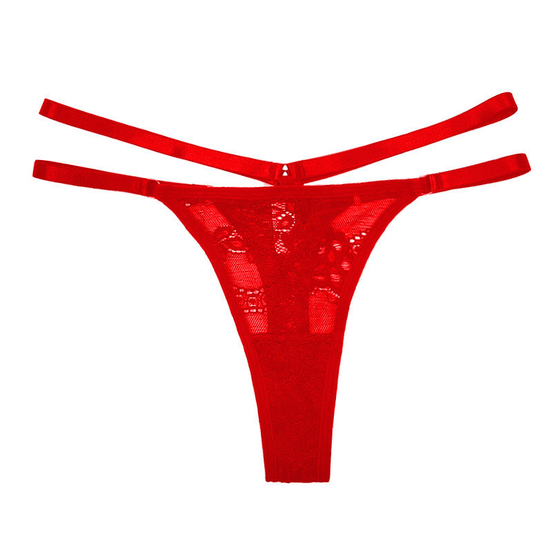 Factory Direct Supply Amazon European And American New Sexy Underwear Lace Cutout Lace T-shaped
