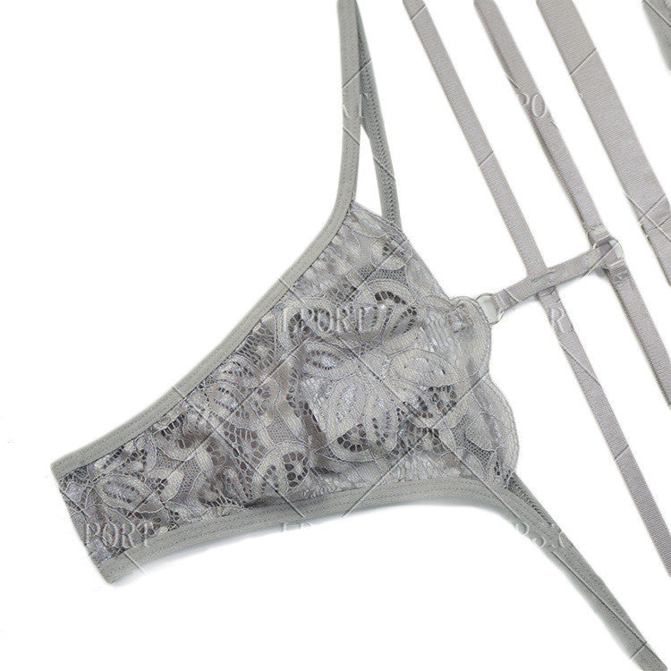 Perspective Multicolor Sexy Lace Underwear Suit Strap