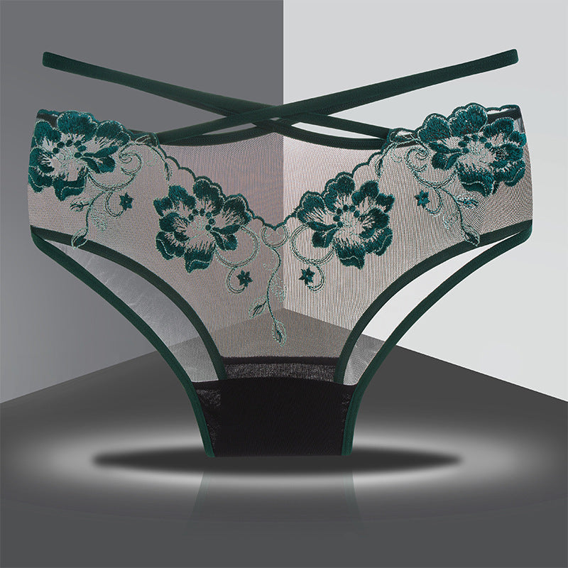 Briefs Women's Lace Underwear Sexy Hip Slimming