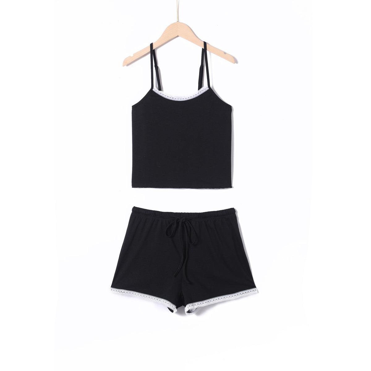 Loose Solid Color Homewear With Braces Women
