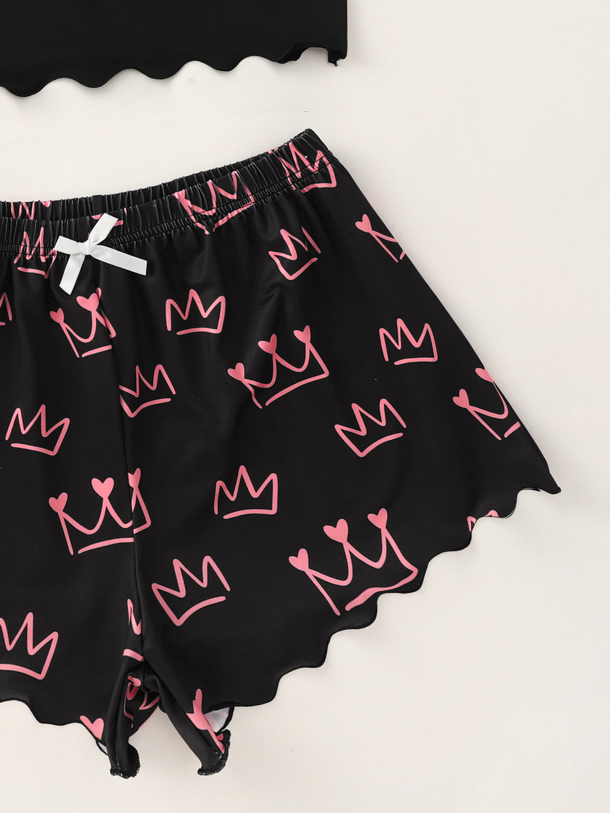 Letter Princess Printing Homewear With Braces Suit