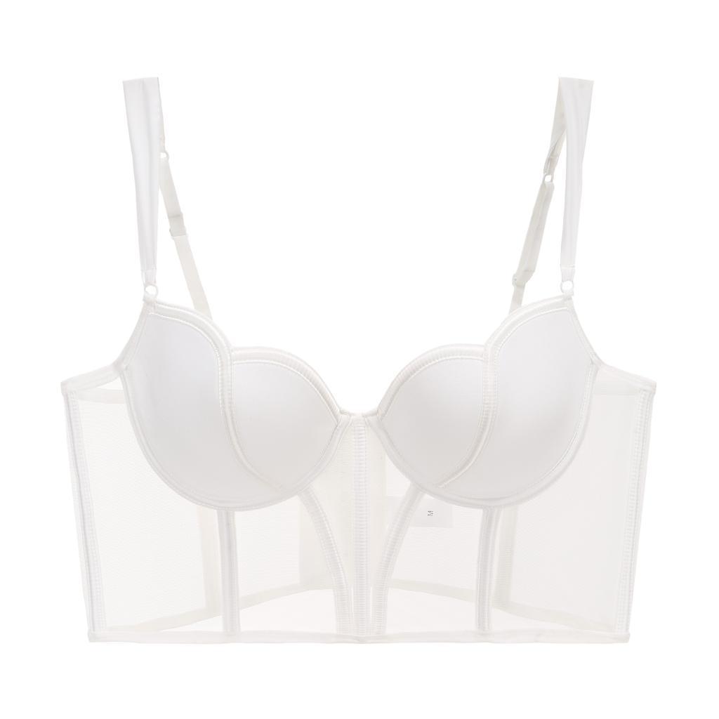 Fishbone Bra Mesh Stitching Vest For Women