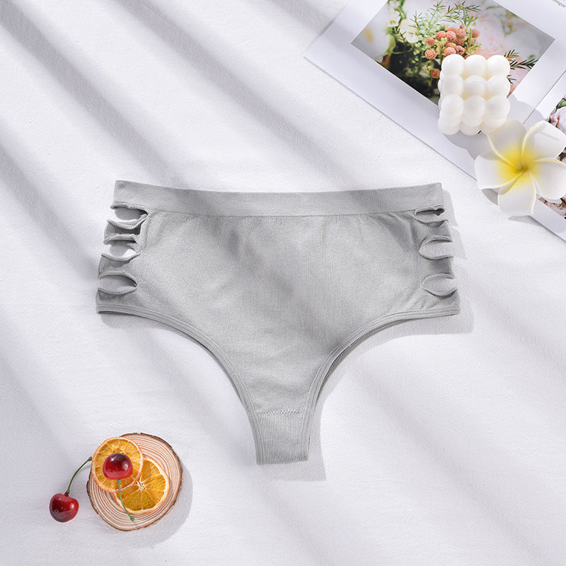 Seamless High Waist Shaping Tied Hollow Women's Underwear