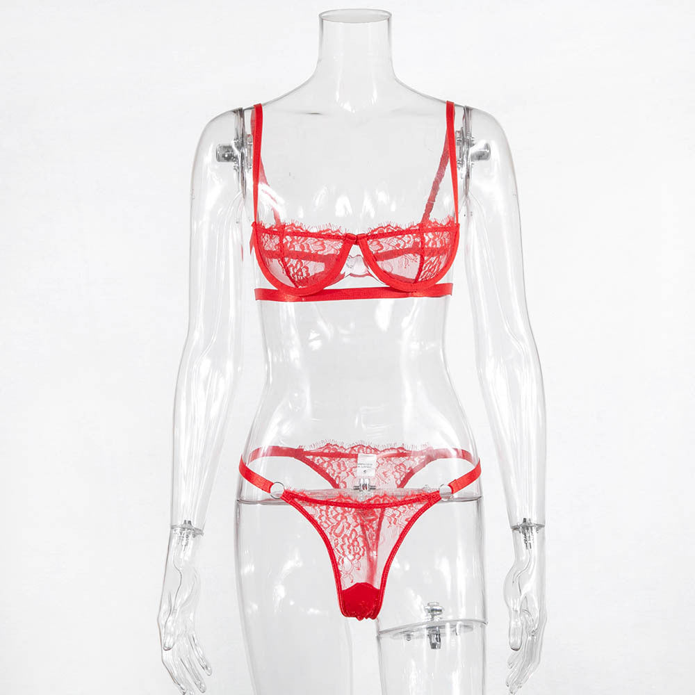 Wrapped Chest See-Through Underwear Sexy Suit