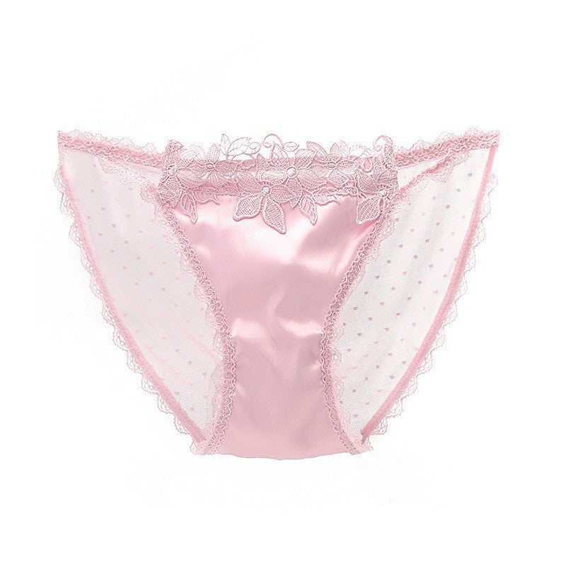 European And American Underwear Women's Mesh See-through Low Waist