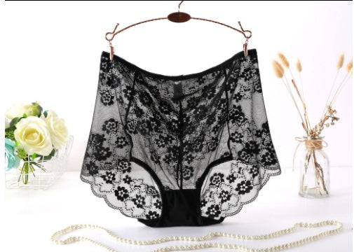 Plus Size Lace Women's Transparent Abdomen Seamless Women's Underwear