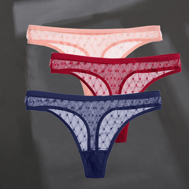 Fashion Sexy Solid Color Breathable Women's Thong
