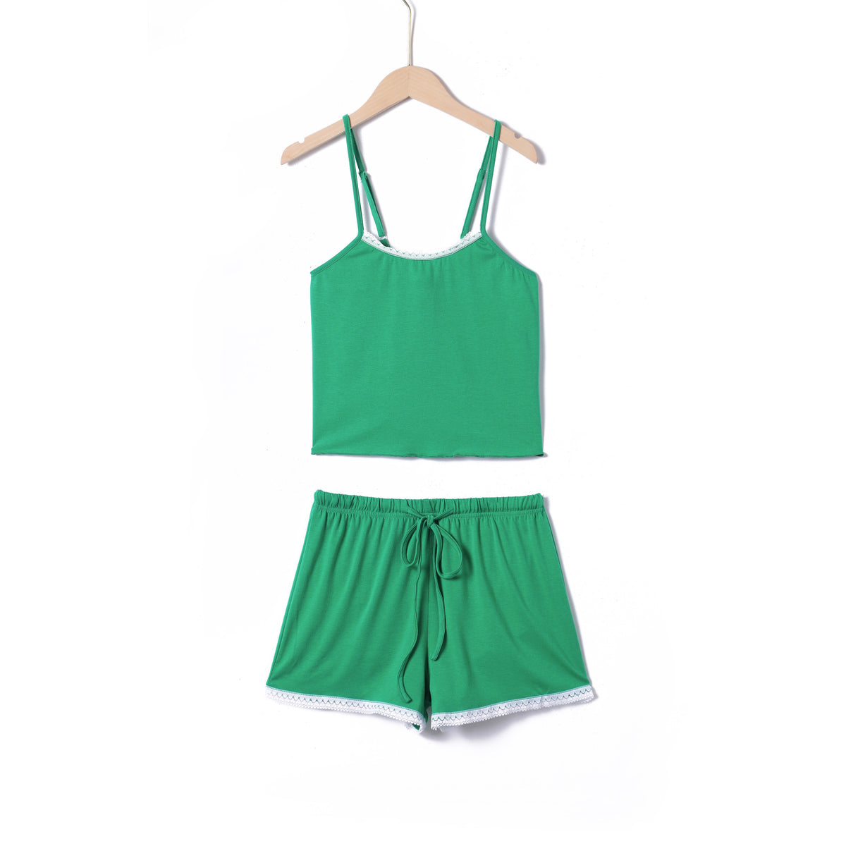 Loose Solid Color Homewear With Braces Women