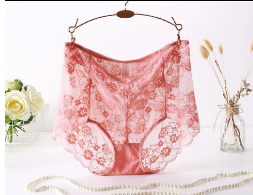 Plus Size Lace Women's Transparent Abdomen Seamless Women's Underwear