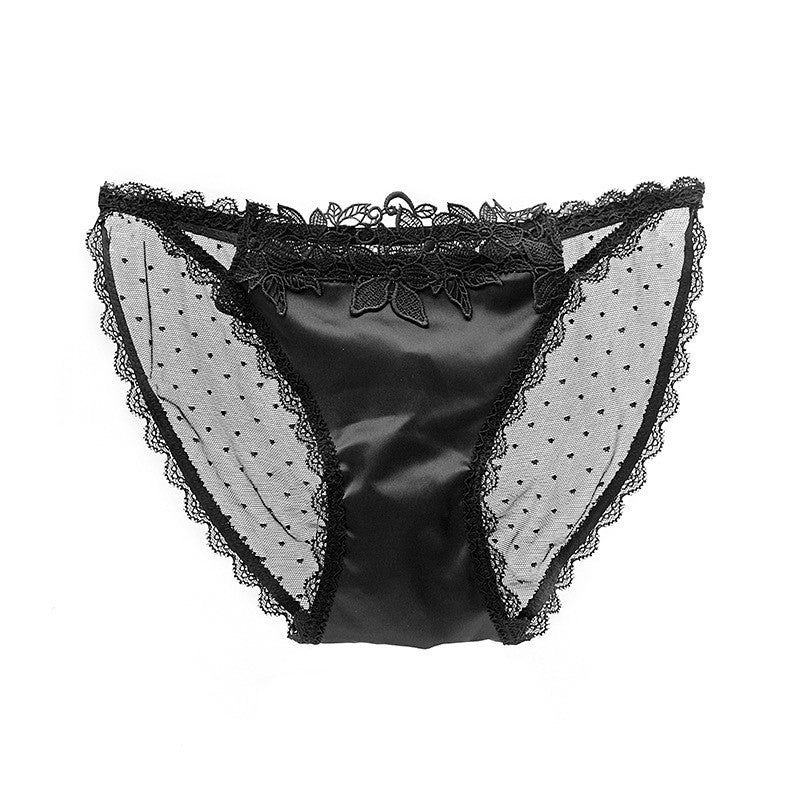 European And American Underwear Women's Mesh See-through Low Waist