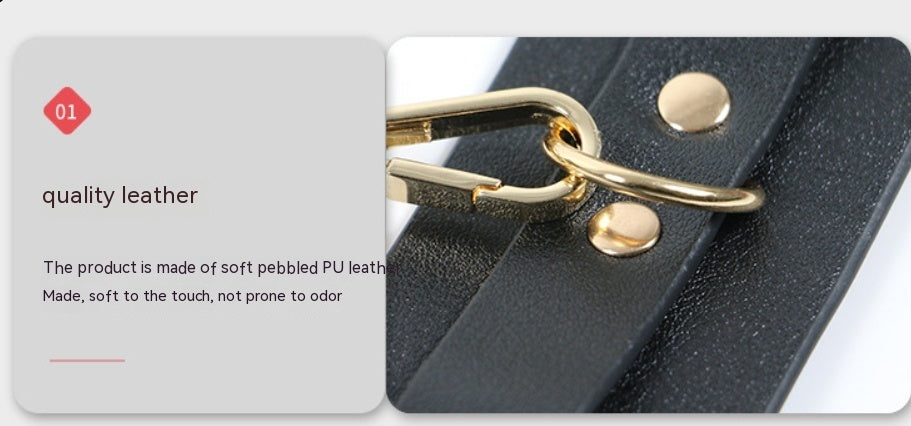 PU Leather Props Handcuffs Shapewear