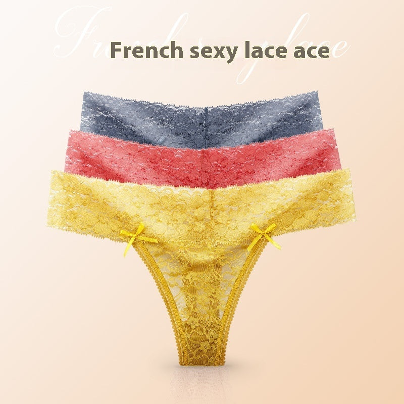 Lace Underwear Women's Low Waist Breathable