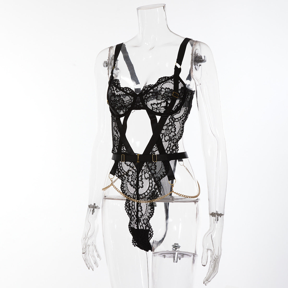 Women's Lace Hollow Pajamas Jumpsuit