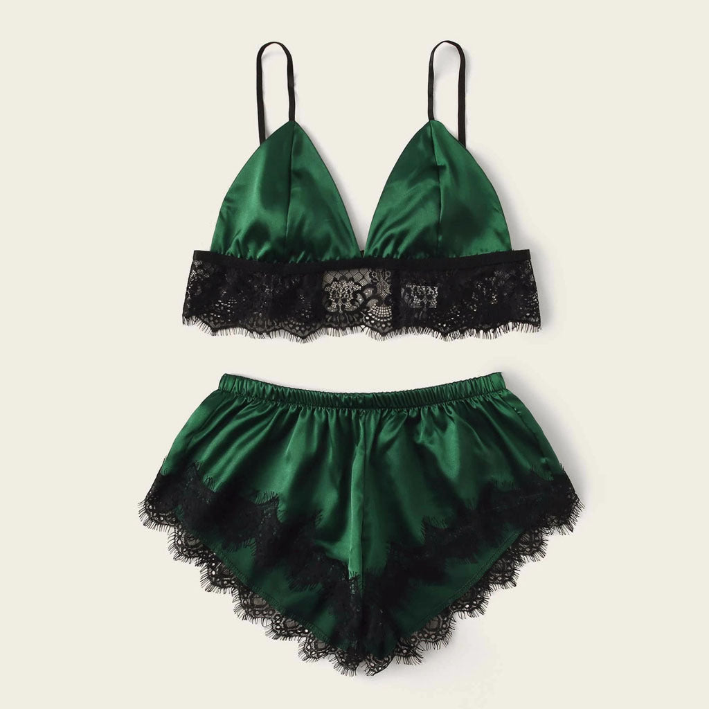 Pajamas Artificial Silk Home Wear Women's Underwear Nightdress