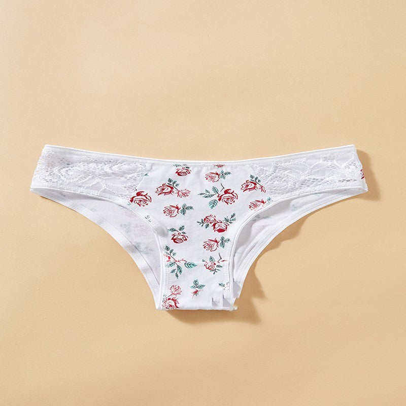 Girl Cotton Underwear Middle School Low Waist Briefs